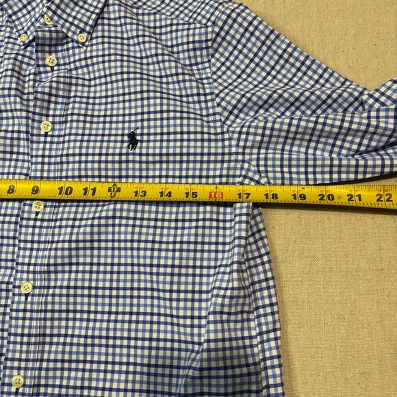 Polo Ralph Lauren Performance Shirt Button Down Mens L Blue Stretch Capsule Work - Picture 5 of 5